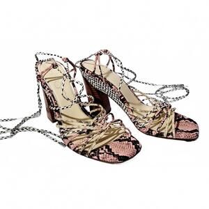 NWOT JESSICA SIMPSON Heel Strappy Sandal 4in Block Heel